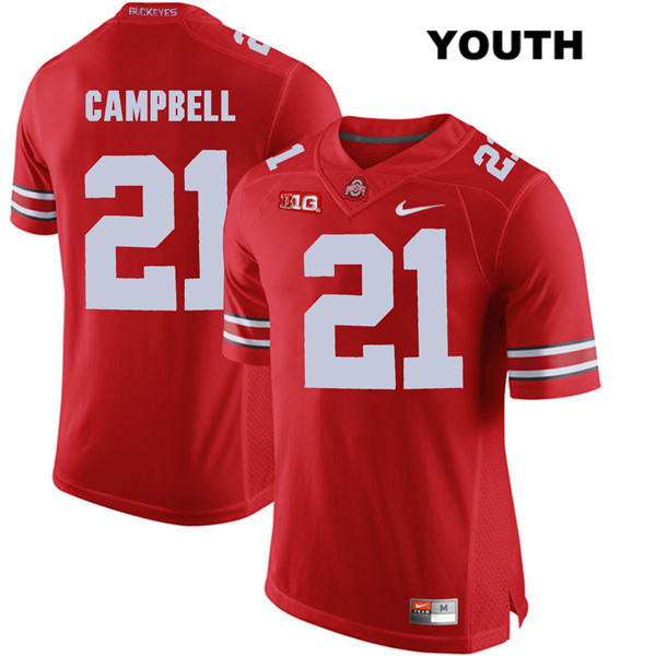 Ohio State Buckeyes Youth Parris Campbell #21 Red Authentic Nike College NCAA Stitched Football Jersey WT19E20BN
